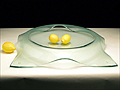 John Dunn translucent glass dish